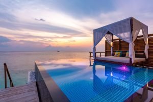 Ocean Pool Villa Sunset Furaveri Maldives 3