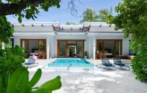 Sunset Two Bedroom Beach Villa with Pool Ifuru Island Maldives 1