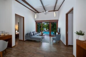 Sunset Two Bedroom Beach Villa with Pool Ifuru Island Maldives 2