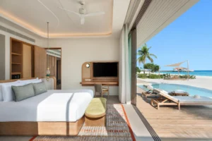 One-Bedroom Sunset Beach Pool Villa Centara Grand Lagoon Maldives 1