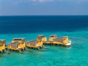 Overwater Sunrise Villa with Jacuzzi Centara Mirage Lagoon Maldives 1