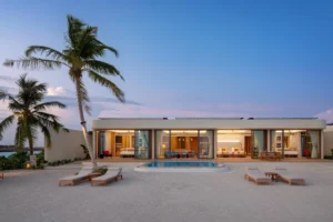 Three-Bedroom Sunset Beach Pool Residence Centara Grand Lagoon Maldives 2