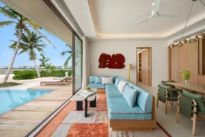 Three-Bedroom Sunset Beach Pool Residence Centara Grand Lagoon Maldives 3