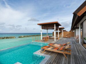 Two Bedroom Semi-Ocean Pool Villa Meyyafushi Maldives 1