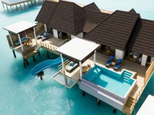 Two Bedroom Water Pool Villa with Slide Meyyafushi Maldives 2