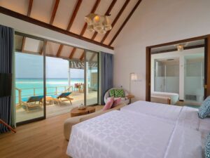 Two Bedroom Water Pool Villa with Slide Meyyafushi Maldives 10