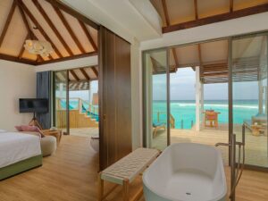 Two Bedroom Water Pool Villa with Slide Meyyafushi Maldives 12